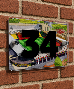 Watford Personalised Around The Grounds Vicarage Road Stadium House Number Plaque