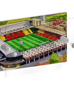 Alternative view of Watford Personalised Around The Grounds Vicarage Road Stadium House Number Plaque