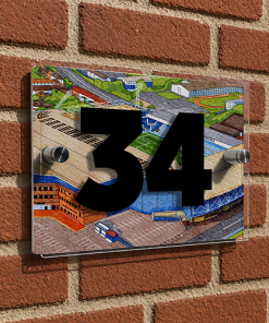 West Brom Personalised Around The Grounds The Hawthorns Stadium House Number Plaque