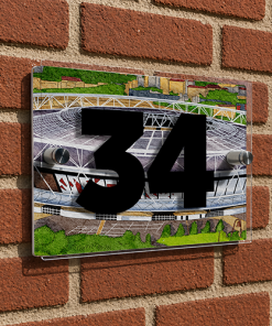 West Ham Personalised Around The Grounds London Stadium House Number Plaque