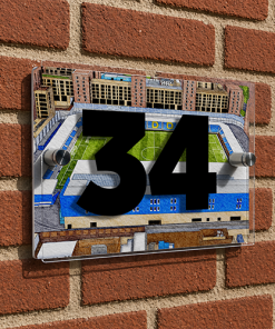Wimbledon Personalised Around The Grounds Plough Lane Stadium House Number Plaque