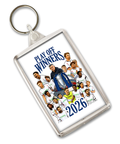 Alternative view of Bolton Play Off Winners 2026 Keyring We Are Going Up