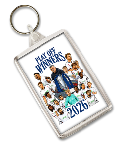 Alternative view of Bolton Play Off Winners 2026 Keyring We Are Going Up