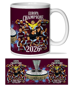 Aston Villa Mug Europa Champions 2026 Football Gifts Mug Cup