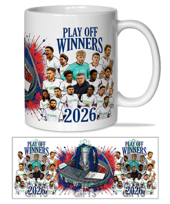 Alternative view of Bolton Play Off Winners 2026 Mug We Are Going Up Mug