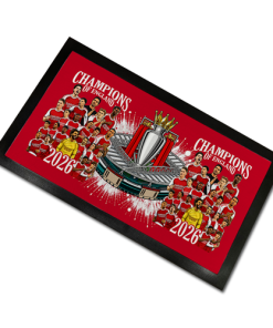 Arsenal Champions Of England 2026 Bar Runner Mat