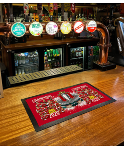 Alternative view of Arsenal Champions Of England 2026 Bar Runner Mat