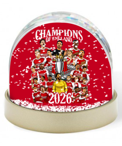 Arsenal Champions Of England 2026 Snow Globe