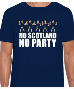 No Scotland No Party Scotland World Cup Navy T-Shirt World Cup 2026 Scotland Tee