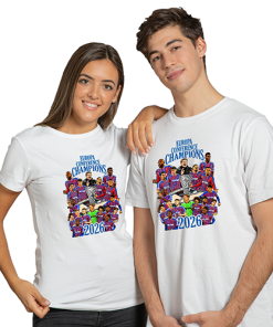 Alternative view of Crystal Palace Europa Conference Champions 2026 White T-Shirt Tee