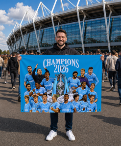 Alternative view of Coventry City Champions 2026 Football Flag High Quality