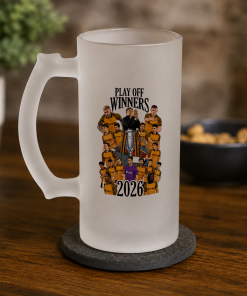 Hull City Play Off Winners 2026 Frosted Beer Glass