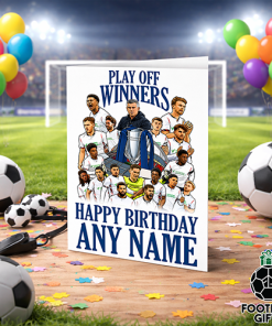 Bolton Wanderers Play Off Winners 2026 Personalised Greeting Card