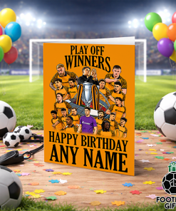Hull City Play Off Winners 2026 Personalised Greeting Card