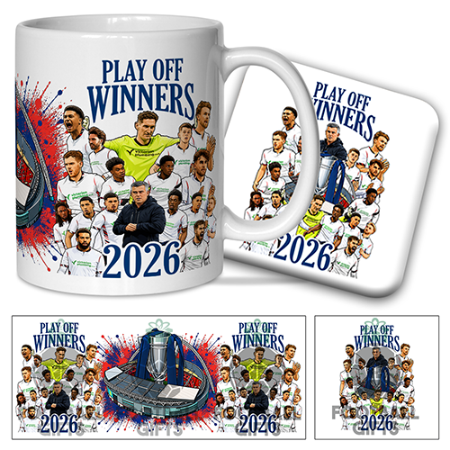 Bolton Wanderers Play Off Winners 2026 Mug & Coaster Set