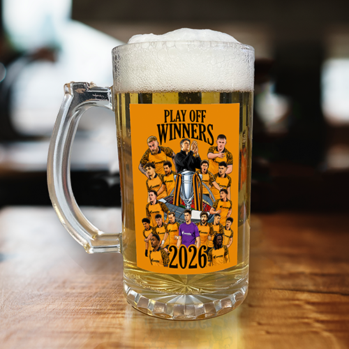 Hull City Play Off Winners 2026 Beer Glass