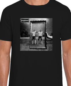 England X Oasis Wonderwall Cover Black T-Shirt World Cup England 2026