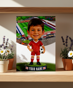 Accrington Stanley Make Me A Bobble Head Personalised Stadium Print Framed Print - Image 2