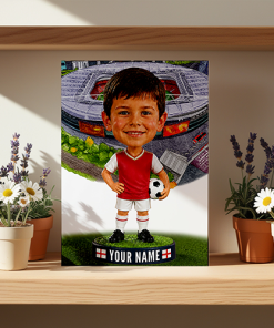 Arsenal Make Me A Bobble Head Personalised Stadium Print Framed Print - Image 2