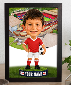 Barnsley Make Me A Bobble Head Personalised Stadium Print Framed Print