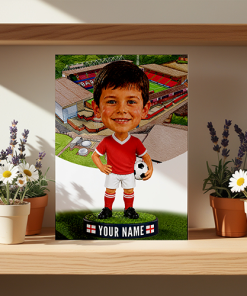 Barnsley Make Me A Bobble Head Personalised Stadium Print Framed Print - Image 2
