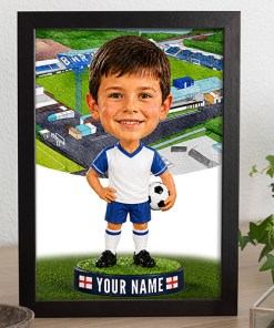 Barrow Make Me A Bobble Head Personalised Stadium Print Framed Print