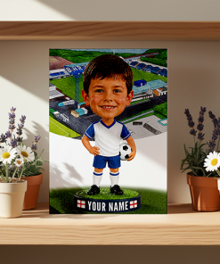Barrow Make Me A Bobble Head Personalised Stadium Print Framed Print - Image 2