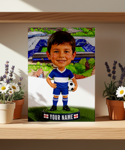 Birmingham City Make Me A Bobble Head Personalised Stadium Print Framed Print - Image 2