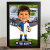 Blackburn Rovers Make Me A Bobble Head Personalised Stadium Print Framed Print