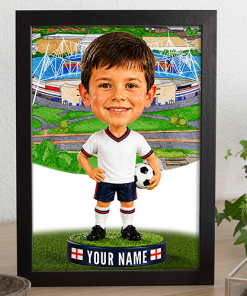 Bolton Wanderers Make Me A Bobble Head Personalised Stadium Print Framed Print