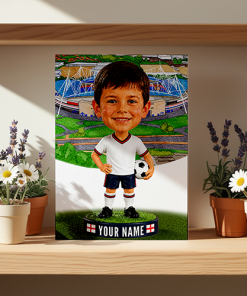 Bolton Wanderers Make Me A Bobble Head Personalised Stadium Print Framed Print - Image 2