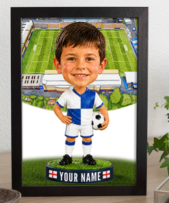 Bristol Rovers Make Me A Bobble Head Personalised Stadium Print Framed Print