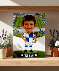 Bristol Rovers Make Me A Bobble Head Personalised Stadium Print Framed Print - Image 2