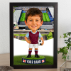 Burnley Make Me A Bobble Head Personalised Stadium Print Framed Print