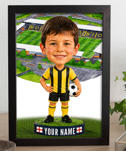 Burton Albion Make Me A Bobble Head Personalised Stadium Print Framed Print
