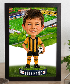 Cambridge United Make Me A Bobble Head Personalised Stadium Print Framed Print