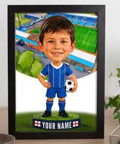 Carlisle United Make Me A Bobble Head Personalised Stadium Print Framed Print