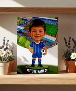 Carlisle United Make Me A Bobble Head Personalised Stadium Print Framed Print - Image 2