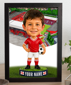 Charlton Athletic Make Me A Bobble Head Personalised Stadium Print Framed Print