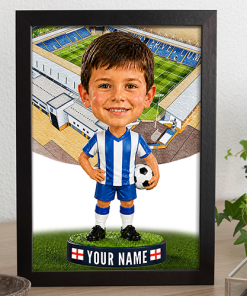 Colchester United Make Me A Bobble Head Personalised Stadium Print Framed Print
