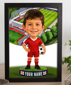 Crawley Town Make Me A Bobble Head Personalised Stadium Print Framed Print
