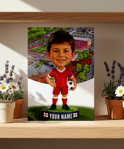 Crewe Alexandra Make Me A Bobble Head Personalised Stadium Print Framed Print - Image 2