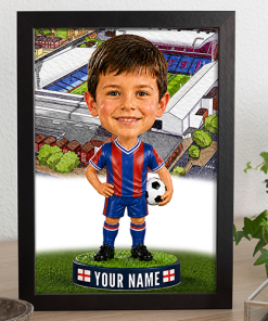 Crystal Palace Make Me A Bobble Head Personalised Stadium Print Framed Print