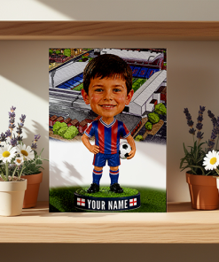 Crystal Palace Make Me A Bobble Head Personalised Stadium Print Framed Print - Image 2