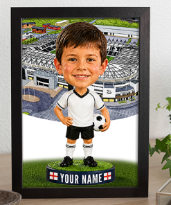 Derby County Make Me A Bobble Head Personalised Stadium Print Framed Print