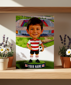 Doncaster Rovers Make Me A Bobble Head Personalised Stadium Print Framed Print - Image 2