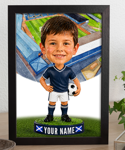 Dundee Make Me A Bobble Head Personalised Stadium Print Framed Print