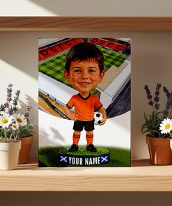 Dundee United Make Me A Bobble Head Personalised Stadium Print Framed Print - Image 2