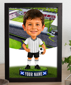 Dunfermline Athletic Make Me A Bobble Head Personalised Stadium Print Framed Print