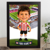 Exeter City Make Me A Bobble Head Personalised Stadium Print Framed Print